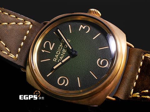 PANERAI 沛納海 Submersible Bronzo PAM760 PAM00760&nbsp;青銅材質 漸變綠色錶盤&nbsp;2024年保卡  自動上鍊 47mm