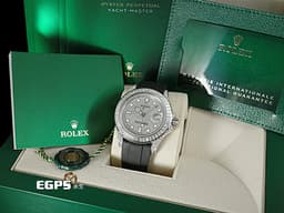ROLEX 勞力士 Yacht-Master 42 蠔式 遊艇名仕型 226659&nbsp;<font color="#c0bfbf">精鑲226679TBR 後加大梯鑽石外圈、錶耳、客製化滿天星面盤</font>&nbsp;18K白金材質<font color="#ff0000">&nbsp;2020年保卡</font>&nbsp;自動上鍊 42mm