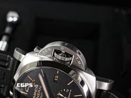 PANERAI 沛納海 Luminor 1950 3 Days GMT Power Reserve PAM01321 <font color="#be9672">經典三明治面盤 淡褐色夜光時標 菸草面</font>&nbsp;PAM1321 <font color="#1771c4">藍色小秒針</font> 三日鍊 GMT 兩地時間 動能儲存顯示 <font color="#FF0000">2023年台灣公司貨 </font>自動上鍊  44mm