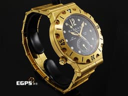 BVLGARI 寶格麗 Diagono Scuba GMT SD 38 G 18K黃金材質 <font color="#05f0f0">第二地24小時時區顯示 指針式日期顯示</font>&nbsp;<font color="#ff0000">整支約5.2兩重 </font>自動上鏈&nbsp;39mm