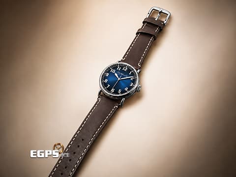 H. Moser &amp; Cie.亨利慕時 Heritage 8200-1201&nbsp;Funky Blue fumé 電光藍煙燻太陽紋面盤&nbsp;立體阿拉伯數字時標 不鏽鋼材質&nbsp;2022年保單 自動上鍊 42mm