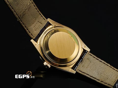 ROLEX 勞力士 Day-Date DD36 星期日曆型 皮帶款 118135 18K玫瑰金材質 保有部分原廠膠膜&nbsp;典雅 巧克力色面盤 自動上鍊 36mm