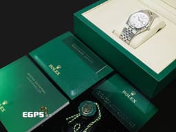 ROLEX 勞力士 Land-Dweller 127234 18K白金材質三角坑紋錶圈 <font color="#05f0f0">2025年最新系列 陸行者 勞力士數一數二的透背錶款 醇白色蜂巢圖案錶面</font>&nbsp;<font color="#fafa01">絲滑服貼的最新錶帶設計</font>&nbsp;<font color="#FF0000">2026年保卡 纖薄紀念型（Flat Jubilee）錶帶</font>&nbsp;自動上鍊 36mm