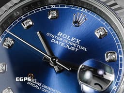 ROLEX 勞力士 DATEJUST II 126334 G 蠔式日誌 126334G 不鏽鋼材質 18K白金三角坑紋錶圈  <font style="" color="#05f0f0">藍色放射紋鑽石時標面盤</font><font color="#0000ff" style="color: rgb(255, 0, 0);"> </font><font color="#ff0000"> 2019年保卡&nbsp;</font>自動腕錶 41mm