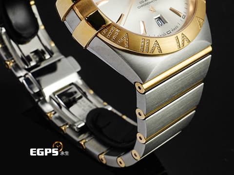 OMEGA 歐米茄 Constellation 星座 12325382202001 18K玫瑰金材質 經典扣爪設計 星期&amp;日期顯示窗 原廠鑲嵌鑽石羅馬數字時標 2026年保卡 新錶訂價：594,500元&nbsp;自動上鏈 38mm