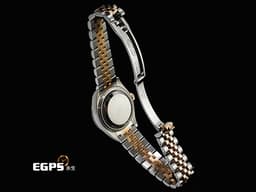 ROLEX 勞力士 Lady-Datejust 28 蠔式日誌型 279171 18K永恆玫瑰金 半金款 DJ28 <font color="#fdceb4">原廠鑲嵌鑽石18K金星形底座 經典三角坑紋錶圈</font> <font color="#FF0000">2021年保卡 紀念型（Jubilee）五銖錶帶</font> 自動上鍊 28mm
