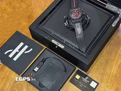 HUBLOT 宇舶錶 King Power Red Devil Manchester United 王者至尊 716.CI.1129.RX 英超 紅魔鬼 曼聯隊 計時碼表 黑陶瓷材質 鏤空面盤&nbsp;限量500只 台灣公司貨&nbsp;自動上鍊 大尺寸 46mm