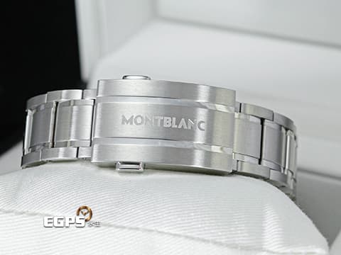 MONTBLANC 萬寶龍 1858 Iced Sea 系列 MB129373 綠色冰河紋面盤 陶瓷外圈 綠水鬼&nbsp;不鏽鋼 大三針 2026年保單&nbsp;潛水錶 自動上鍊 41mm