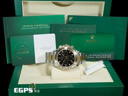 ROLEX 勞力士 Cosmograph Daytona 宇宙計時型 迪通拿 116503 計時碼錶 <font color="#f5dea8">18K黃金 半金款</font> 黑色面盤 <font color="#FF0000">2020年保卡</font>&nbsp;<font color="#ff0000">已回原廠保養 延長保固至2027年5月</font>&nbsp;賽車錶 自動上鍊 40mm