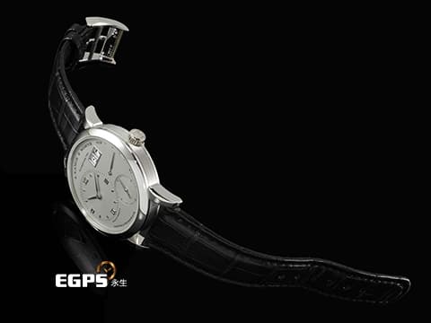 A.LANGE &amp; SOHNE 朗格 Lange 1 101.025 PT950 鉑金材質&nbsp;大日期窗 實心銀白色面盤、羅馬數字時標指針&nbsp;手上鍊 38.5mm