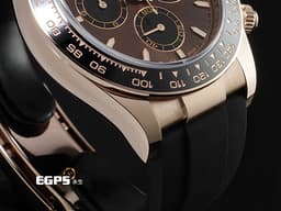 ROLEX 勞力士 Cosmograph Daytona 迪通拿 126515 18K永恆玫瑰金材質<font color="#FF0000">&nbsp;</font><font color="#fba937">2025年最新款&nbsp;巧克力熊貓面盤</font>&nbsp;黑色陶瓷錶圈 <font color="#FF0000">&nbsp;2025年保卡</font>&nbsp;自動上鍊 計時碼錶 40mm