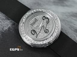 PIAGET 伯爵 Possession系列 P10402&nbsp;<font color="#FF0000">精鑲滿天星鑽石面盤、精鑲可旋轉鑲鑽錶圈</font>&nbsp;18K白金錶殼 石英機芯 29mm