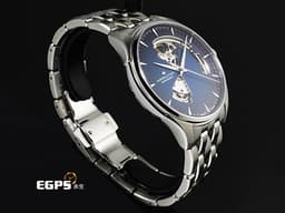 HAMILTON 漢米爾頓 Open Heart Auto 爵士系列 H32675140 不鏽鋼材質 <font color="#0582f5">藍色漸層鏤空面盤</font> <font color="#FF0000">2022年保卡 台灣公司貨</font>&nbsp;自動上鍊 40mm