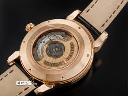 UlysseNardin雅典錶 Ulysse I Limited Edition 272-82/C-R 18K玫瑰金材質<font color="#b76e01"> 精鑲鑽石錶框 香檳金色扭索紋錶盤 </font><font color="#ff0000">限量500只&nbsp;</font>自動上鍊 45mm