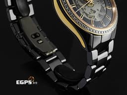 RADO 雷達 Hyperchrome 皓星系列 R32029152 黑色陶瓷材質&nbsp;<font color="#05f0f0">原廠鑲嵌鑽石錶圈 鏤空面盤</font> <font color="#FF0000">2024年保單</font> 自動上鍊 47.8 x 42mm