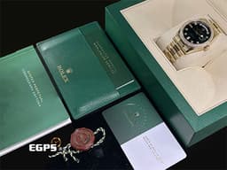 ROLEX 勞力士 Oyster Perpetual Day-Date 118348 蠔式 18K黃金材質 <font color="#05f0f0">原廠鑲嵌鑽石錶圈、時標 黑色面盤</font> <font color="#ff0000">已回勞力士原廠做保養 延長保固到2028年5月</font> 自動上鏈 36mm
