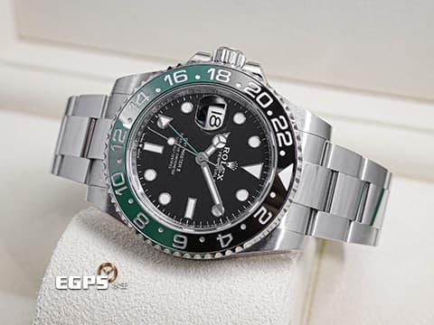 ROLEX 勞力士 GMT-Master II 格林威治型 126720 VTNR  綠黑框 雪碧 左冠錶 126720VTNR 勞力士罕見左冠錶  2024年新式保卡三板蠔式錶帶 自動上鍊 40mm
