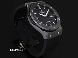 HUBLOT 宇舶 Classic Fusion 經典融合 511.CM.7170.RX <font color="#05f0f0">黑陶瓷材質&nbsp;啞光黑色面盤 </font>大三針 <font color="#FF0000">2025年保單</font> 自動上鍊 45mm