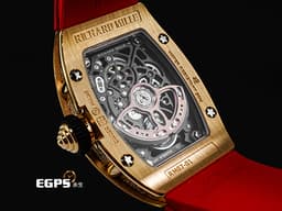 RICHARD MILLE 理查德•米勒 RM&nbsp; RM07-01<font color="#FF0000">&nbsp;</font><font color="#fdefc9">紅唇 18K玫瑰金材質 原廠鑲嵌鑽石面盤、錶圈、錶扣</font><font color="#FF0000">&nbsp;</font><font color="#05f0f0">錶腹鑲嵌宛如雪花般的頂級鑽石</font><font color="#FF0000"> 2025年保單&nbsp;</font>自動上鏈 45.66 x 31.40mm