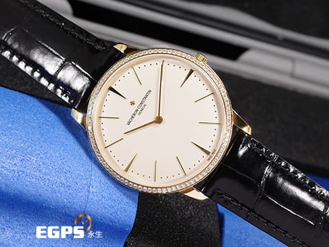 Vacheron Constantin 江詩丹頓 VC錶 Patrimony 40 傳承系列 81180/000R-9159 經典 玫瑰金 精鑲鑽石外圈&nbsp;6.79mm 超薄機芯&nbsp;手上鏈 40mm