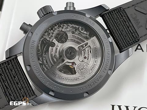 IWC 萬國 Pilot`s Chronograph Top Gun 飛行員系列 IW388106&nbsp; Top Gun 海軍空戰部隊 Ceratanium®（瓷化鈦金屬）計時腕錶 2025年保單  41.9 mm