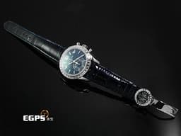 PATEK PHILIPPE 百達翡麗 PP錶 5961P-001  
複雜功能飛返計時年曆錶 <font color="#FF0000">PT950鉑金材質 </font><font color="#05f0f0">原廠鑲嵌長方形透明鑽石時標、錶圈、錶扣</font><font color="#FF0000">&nbsp;<font color="#0000E3">藍色面盤</font> 2021年保單 錶友蒐藏未使用品</font>&nbsp;自動上鍊 40.5mm