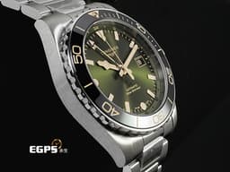 LONGINES 浪琴 HydroConquest GMT 深海征服者系列 L3.890.4.06.6 <font color="#86a003">綠色太陽紋面盤&nbsp;浪鬼 兩地時間淺水腕錶</font>&nbsp;不鏽鋼材質&nbsp;<font color="#FF0000">2026年保卡&nbsp;</font>自動上鍊 43mm