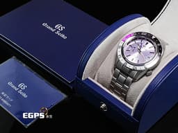 GRAND SEIKO 特級精工 GS 精工 Sport Collection SBGE313 Spring Drive GMT 不鏽鋼材質&nbsp;<font color="#05f0f0">【銀座限定款】 限量450支 </font><font color="#fa00fa">美麗、傳統、尊嚴的紫色兩地時間錶圈</font><font color="#05f0f0">&nbsp;</font>兩地時區 三日鍊 動能顯示&nbsp;<font color="#FF0000">2025年保卡</font>&nbsp;自動上鍊 44mm