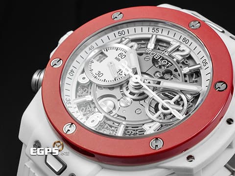 HUBLOT 宇舶 Big Bang Unico 大爆炸 左冠 白色陶瓷材質&nbsp;441.HF.2210.RW 2025年電子保卡 限量35支&nbsp;自動上鍊 42mm