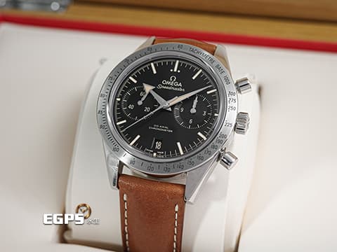 OMEGA 歐米茄 Speedmaster '57 Chronograph 超霸 57 速霸 計時碼表 33112425101002&nbsp;經典闊箭指針、復古色刻度、夜光指針時標&nbsp;不鏽鋼 同軸擒縱 2022年保單&nbsp;自動上鏈 41.5mm