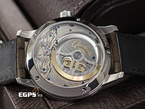 Glashütte Original 格拉蘇蒂 原創 PanoMaticLunar系列 19002133262 經典偏心綠色面盤&nbsp;大日期窗 月相盈虧 不鏽鋼&nbsp;2025年保單&nbsp;德國錶 自動上鍊 40mm