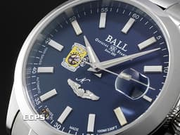 BALL WATCH  波爾錶 Engineer Master II NM3000C-S1-BER&nbsp;<font color="#05f0f0">藍色陶瓷錶圈 自體發光微型氣燈</font>&nbsp;<font color="#ff0000">6種彩虹配色氣燈 2023年保卡 限量999支 附 B-25轟炸機 模型</font>&nbsp;潛水錶 自動上鏈 43mm