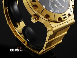 BVLGARI 寶格麗 Diagono Scuba GMT SD 38 G 18K黃金材質 <font color="#05f0f0">第二地24小時時區顯示 指針式日期顯示</font>&nbsp;<font color="#ff0000">整支約5.2兩重 </font>自動上鏈&nbsp;39mm