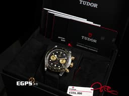 TUDOR 帝舵 Black Bay Chrono S&amp;G 碧灣 79363N-0003 計時碼錶 18K黃金 半金織紋錶帶款 79363 <font color="#FF0000">MT5813自製機芯，2025年新式保卡</font> 賽車錶 自動上鍊 41mm