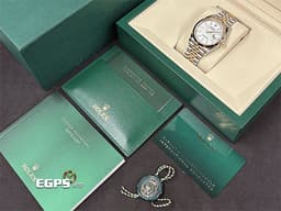 ROLEX 勞力士 蠔式 Datejust DJ36 126233 18K黃金&amp;蠔式鋼&nbsp;<font color="#05f0f0">經典白色面盤搭配黃金太陽坑紋錶圈</font>&nbsp;<font color="#ff0000">2025年保卡 五銖鏈帶款</font> 自動上鏈 36mm