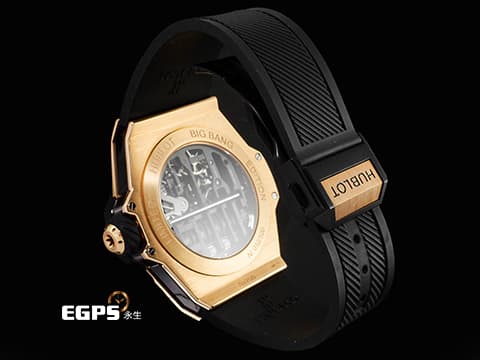 HUBLOT 宇舶 BIG BANG系列 MP-11 911.0Q.0118.RX 皇金3D碳纖維材質 鏤空面盤 14天動力儲存 動力儲存顯示卷軸 2026年電子保卡 全球限量100只 新錶訂價：2,988,000元&nbsp;自動上鍊 45mm