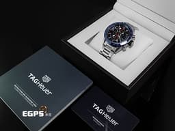 TAG HEUER 豪雅 CARRERA Heuer-01 卡萊拉 CAR201T 不鏽鋼材質 <font color="#05f0f0">藍色陶瓷錶圈&nbsp;鏤空面盤</font>&nbsp;自動上鍊 43mm