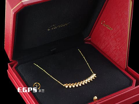 卡地亞 CARTIER Clash de Cartier 吊墜項鍊 黃K金 中號款 項鍊 精品 B7212300  送禮首選  精品項鍊