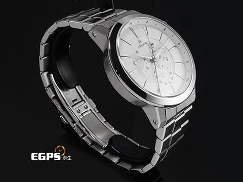 SEIKO 精工 Credor 貴朵 GCBT-997 4S76-00A0 不鏽鋼材質 GMT 第二地24小時指針&nbsp;星期、日期、動力儲存顯示&nbsp;TOYOTA之Corwn ，SEIKO之Credor，SEIKO旗下頂極奢侈品牌 一手錶未整理 台灣公司貨 自動上鍊 41.3mm