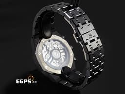 Audemars Piguet 愛彼 AP錶 Royal Oak Chronograph 皇家橡樹 26240CE.OO.1225CE.02 <font color="#05f0f0">黑色陶瓷材質 黑色錶面鐫刻「Grande Tapisserie」大型格紋面盤 玫瑰金色調指針、時標</font>&nbsp;飛返計時腕錶&nbsp;<font color="#ff0000">2026年保卡</font>&nbsp;自動上鍊&nbsp;41mm