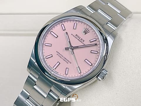 ROLEX 勞力士 Oyster Perpetual 31 經典 蠔式恆動型 277200 &nbsp;糖果粉色漆面盤&nbsp;OP31 不鏽鋼 2025年停產款 糖果粉 2025年保卡 保有大部分原廠膠膜&nbsp;自動上鍊 31mm