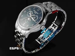 Patek philippe 百達翡麗 PP COMPLICATIONS 4947/1A 複雜功能時計 4947 不鏽鋼材質 鏈帶款 <font color="#05f0f0">藍色絲綢紋理面盤</font> <font color="#ff0000">2025年保單 新錶參考訂價：1,698,000元 保有部分原廠膠膜</font> 自動上鏈 38mm