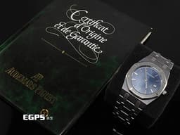 Audemars piguet 愛彼 AP錶 Royal Oak 皇家橡樹 56175TT <font color=#FF0000> Royal Oak Championship 限量版 鉭金屬材質 翻寫藍色面盤 台灣公司貨 </font> 石英機芯 33mm