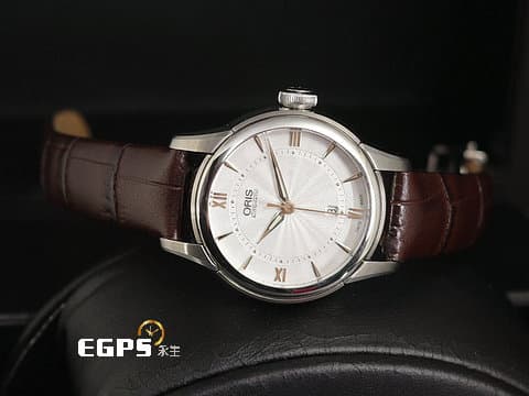ORIS 豪利時 Artelier 日期錶 01 561 7687 4071-07 5 14 70FC 銀色面盤 不鏽鋼&nbsp;2025年保卡 自動上鍊 31mm