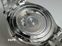 MONTBLANC 萬寶龍 Heritage Chronométrie Quantieme 傳承精密計時 MB112647 <font color="#fa00fa">多功能 全日曆顯示 月相盈虧</font> 不鏽鋼材質&nbsp;<font color="#ff0000">2025年保單</font> 自動上鍊 40mm