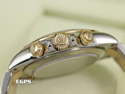 ROLEX 勞力士 Cosmograph Daytona 宇宙計時型 迪通拿 116523NG&nbsp;<font color="#7046be">珍珠貝母錶面</font>&nbsp;<font color="#ecc55b">塘金計時盤</font> <font color="#a4f8f9">鑽石時標</font>&nbsp;18K黃金 半金款 計時碼表 116523 NG<font color="#FF0000">&nbsp;亂碼字頭 </font>自動上鍊 賽車錶<font color="#FF0000">&nbsp;</font>40mm