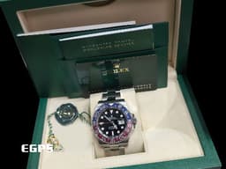 ROLEX 勞力士 GMT-Master II 格林威治型&nbsp;<font color="#EA0000">紅</font><font color="#4169e1">藍</font>雙色陶瓷框 可樂圈 126710BLRO 兩地時區 <font color="#FF0000">2021年保卡 Pepsi 百事圈 蠔式（Oyster）三節板帶</font> 自動上鍊 40mm