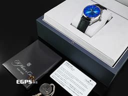 H.MOSER &amp; CIE 亨利慕時 PIONEER CENTRE SECONDS 開拓者 3200-1217 不鏽鋼材質 <font color="#58bbf9">北極藍煙燻面盤</font><font color="#03f6f9"> </font> <font color="#FF0000">2025年保單卡</font>&nbsp;大三針 自動上鍊 42.8mm