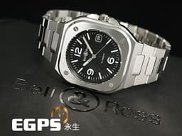 Bell &amp; Ross 柏萊士 Urban系列 BR-05 Black Steel 不鏽鋼 BR05A-BL-ST/SST 大三針&nbsp;<font color="#FF0000">2025年保單</font>&nbsp;自動上鍊 40mm
