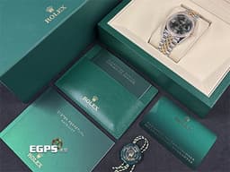 ROLEX 勞力士 DATEJUST 蠔式日誌型 DJ36 126283RBR 不鏽鋼&amp;18K黃金材質 <font color="#b3f9ae">綠色太陽紋面盤</font> <font color="#05f0f0">原廠鑲嵌鑽石錶圈 原廠鑲嵌鑽石VI、IX羅馬時標</font> <font color="#ff0000">2025年保卡</font> 自動上鍊 36mm